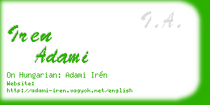 iren adami business card